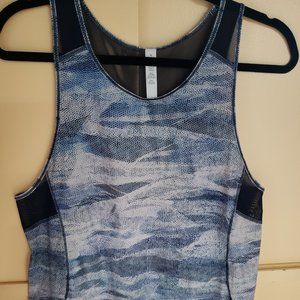 Lululemon Blue print Sculpt tank 8